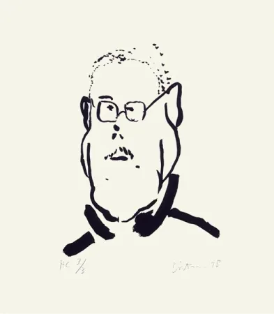 Zeefdruk Dietman - Autoportrait No. 2