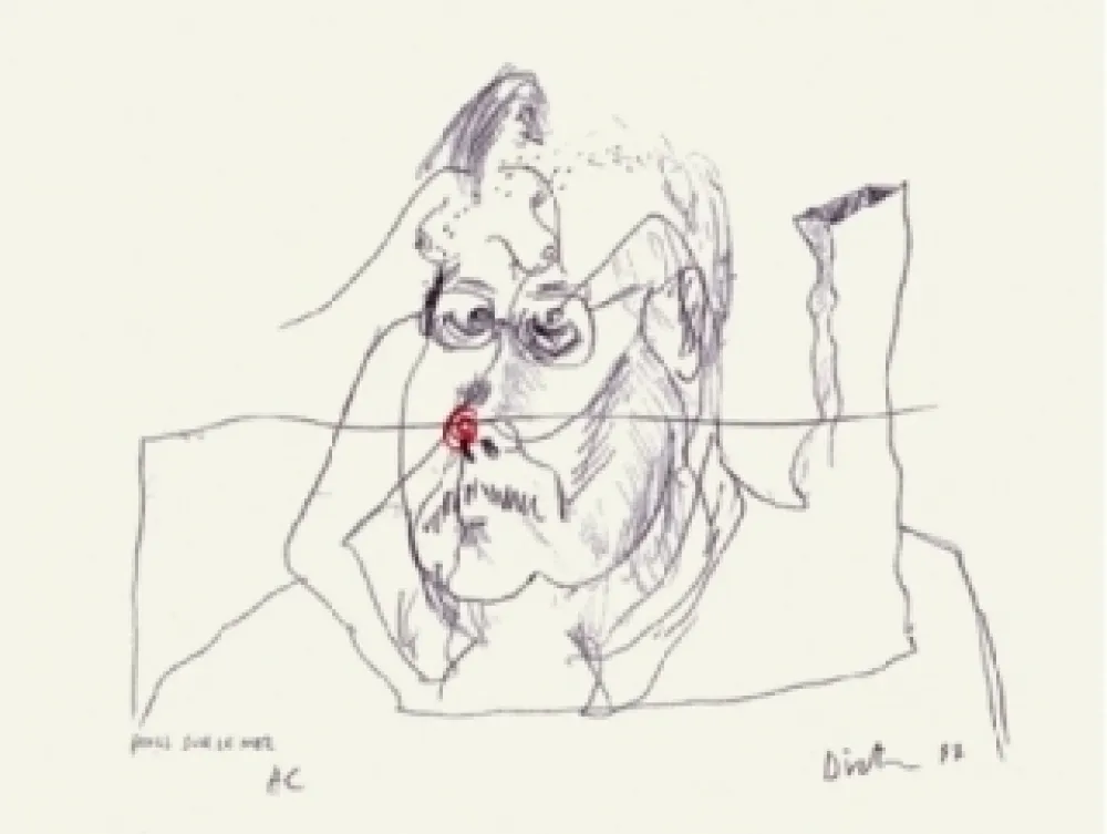 Zeefdruk Dietman - Poils sur le nez