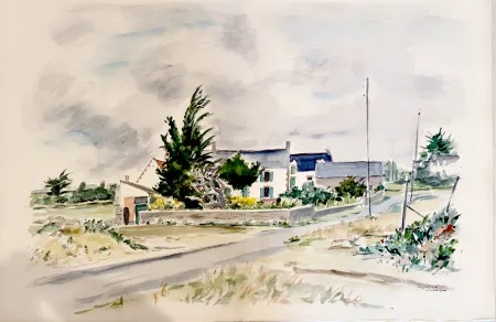 Lithografie Dignimont - La Trinité-sur-Mer