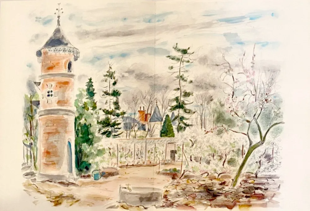 Lithografie Dignimont - Verger de l'Île-de-France