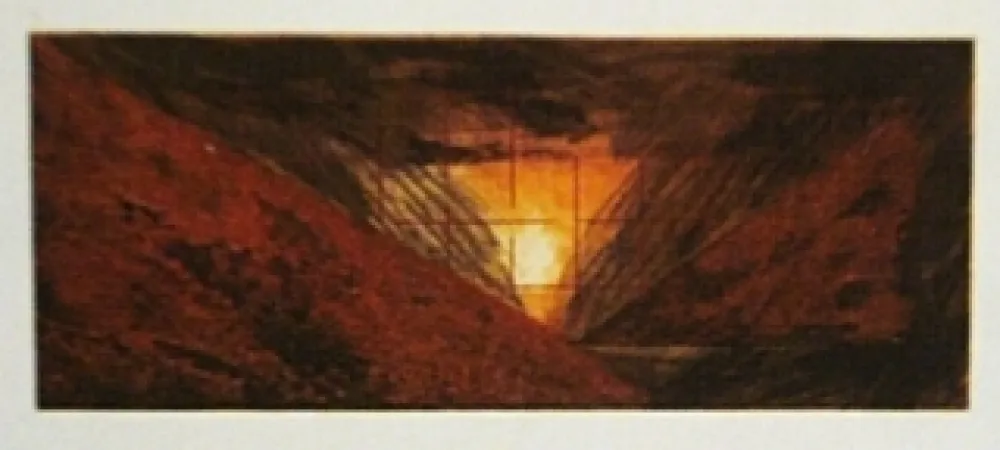 Ets En Aquatint Dill - Aerial Landscape 1