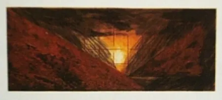 Ets En Aquatint Dill - Aerial Landscape 1