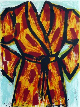 Lithografie Dine - Black Ink Robe