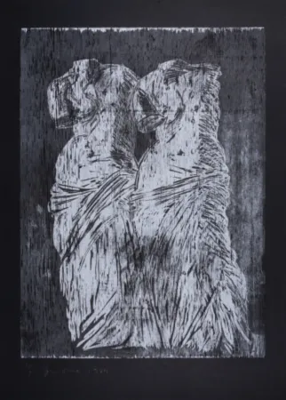Houtsnede Dine - Double Venus Woodcut II