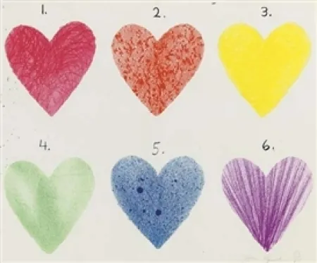 Lithografie Dine - Dutch Hearts