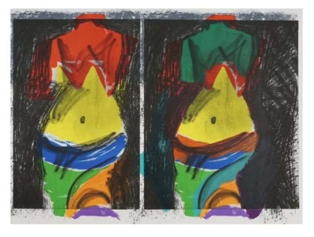 Lithografie Dine - Green Painting