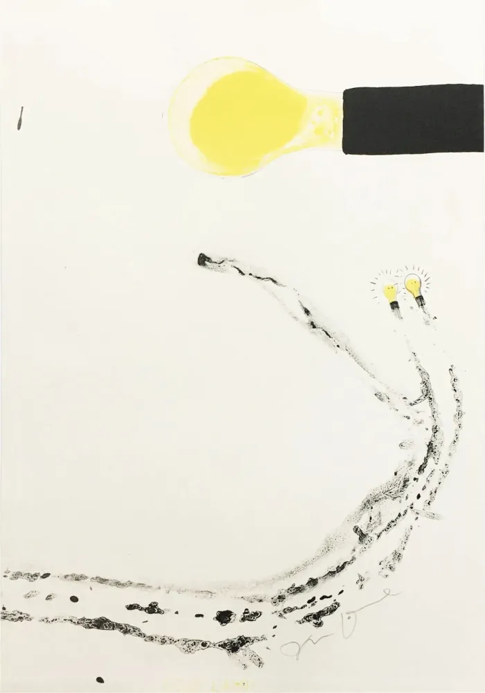 Lithografie Dine - Hose Lamp