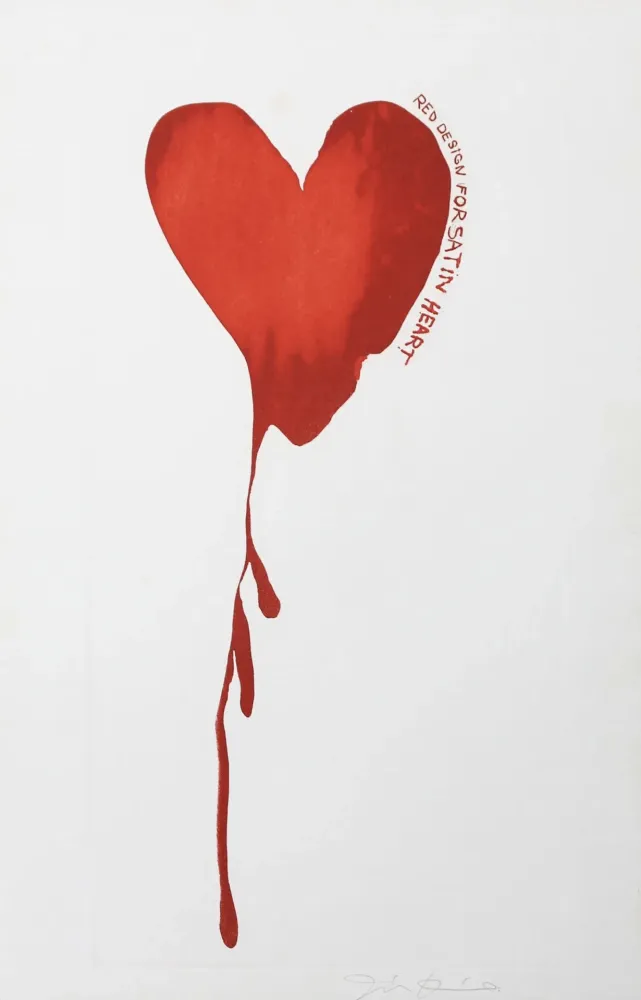 Gravure Dine - Red Design for Satin Heart 