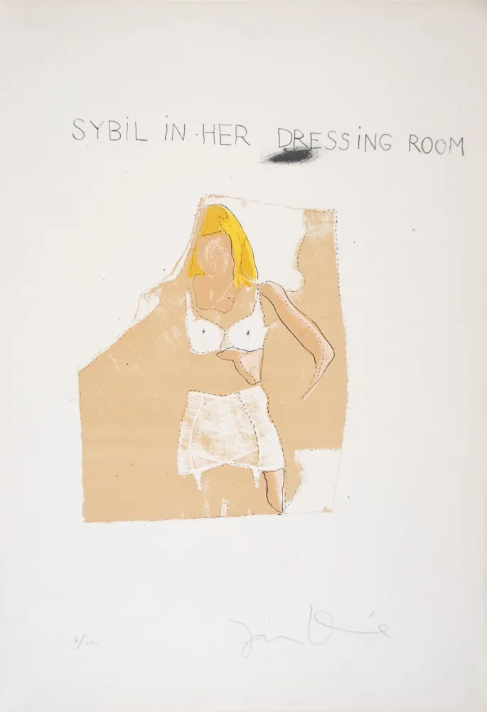 Lithografie Dine - Sybil Vane in her Dressing Room