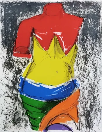 Lithografie Dine - THE BATHER