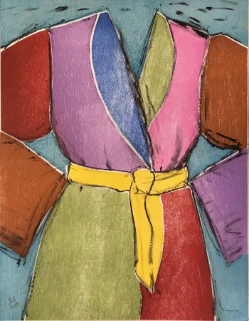 Houtsnede Dine - The Yellow Belt