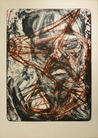 Lithografie Disler - Visage