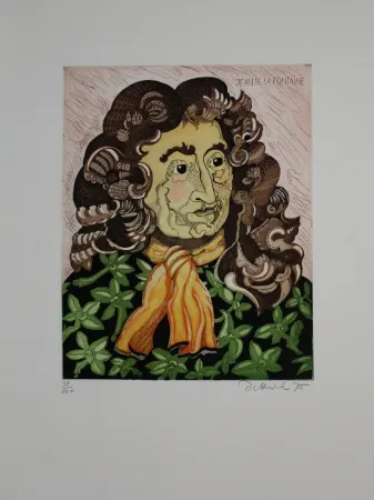 Ets En Aquatint Dittrich - Jean de la Fontaine