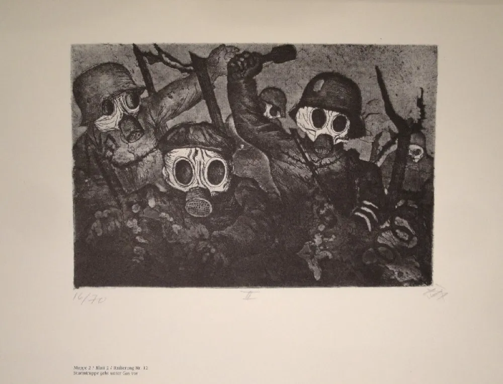 Geïllustreerd Boek Dix - Der Krieg