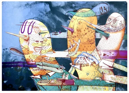 Lithografie Dizac - Sans titre