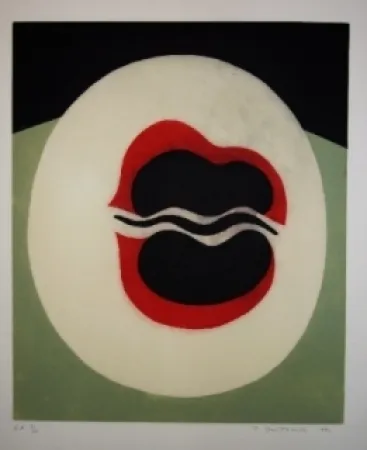 Ets En Aquatint Dmitrienko - La belle japonaise