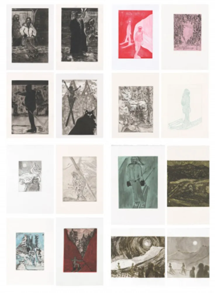 Ets En Aquatint Doig - Alpine Etchings (Set)