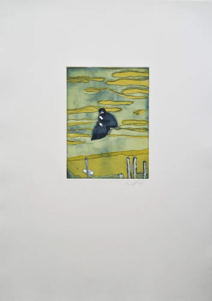 Ets En Aquatint Doig - Boathouse