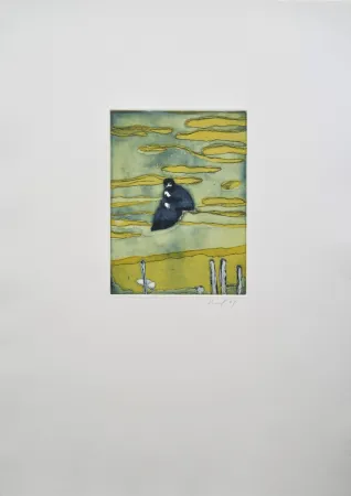 Ets En Aquatint Doig - Boathouse