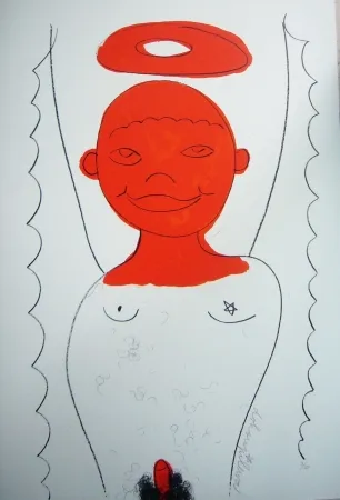 Lithografie Dokoupil - Petit ange