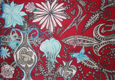 Lithografie Dokoupil - Untitled (red)