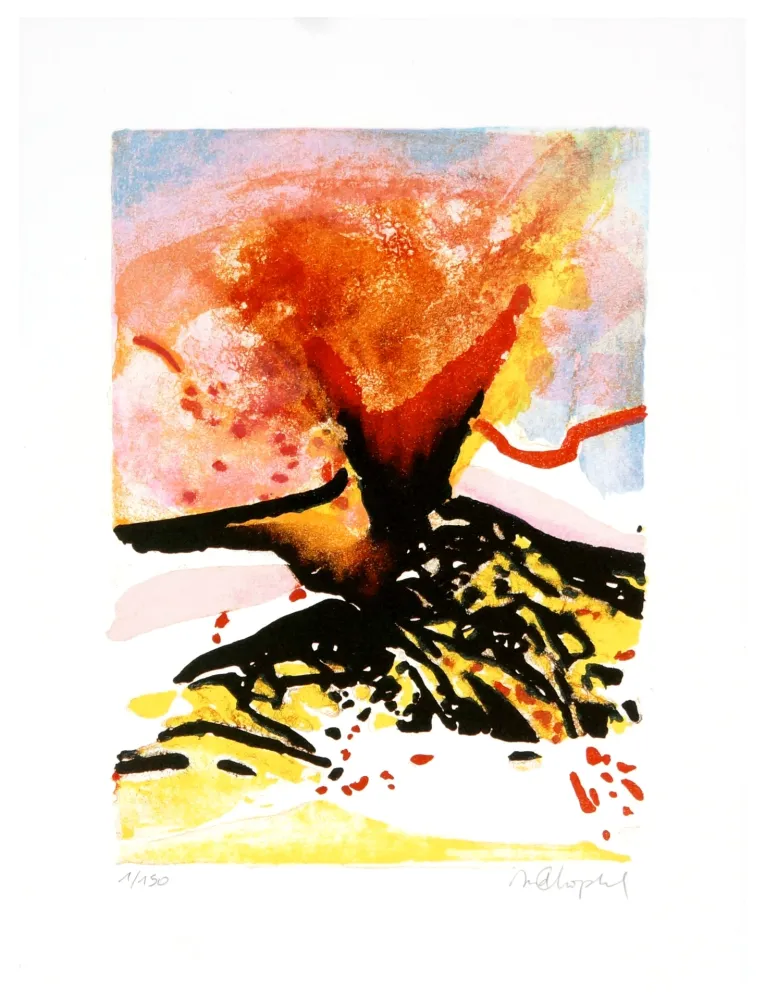 Lithografie Dolma - Red Tephra