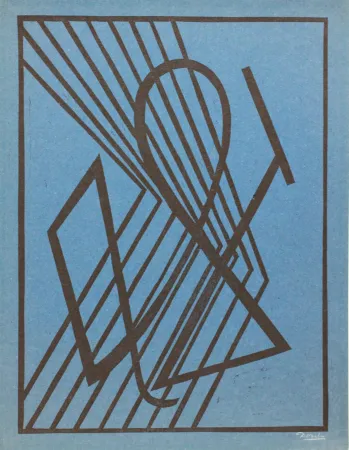 Linosnede Domela - Der Leser (The reader)