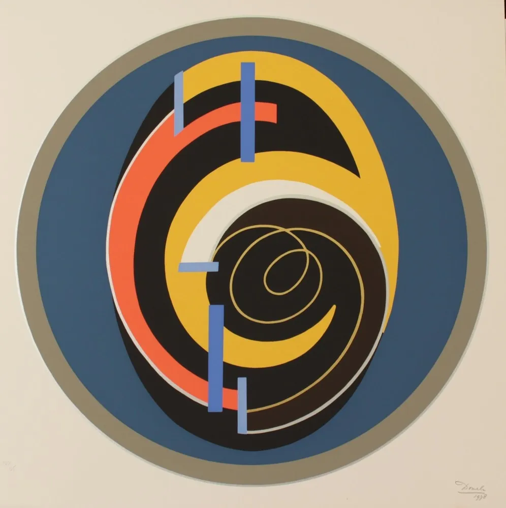 Lithografie Domela - RELIEF N.169 - EXACTA FROM CONSTRUCTIVISM TO SYSTEMATIC ART 1918-1985