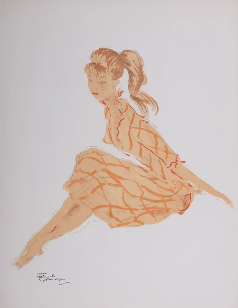 Lithografie Domergue - La Parisienne : Cathie, 1956