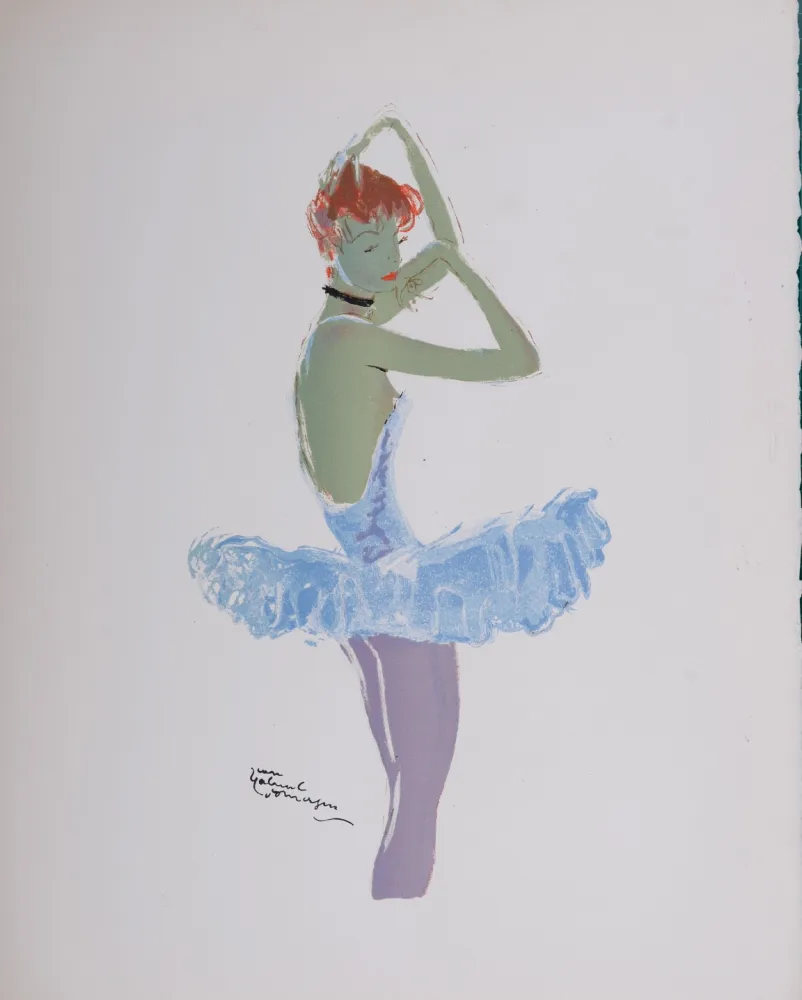 Lithografie Domergue - La Parisienne : La Ballerine, 1956
