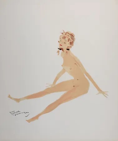 Lithografie Domergue - La Parisienne : Suzette, 1956