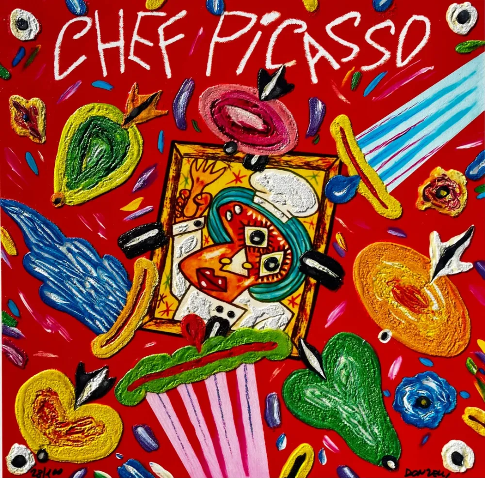 Zeefdruk Donzelli - Chef Picasso