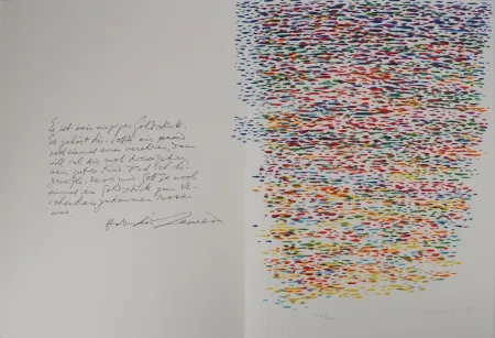 Lithografie Dorazio - Composition aux multiples couleurs