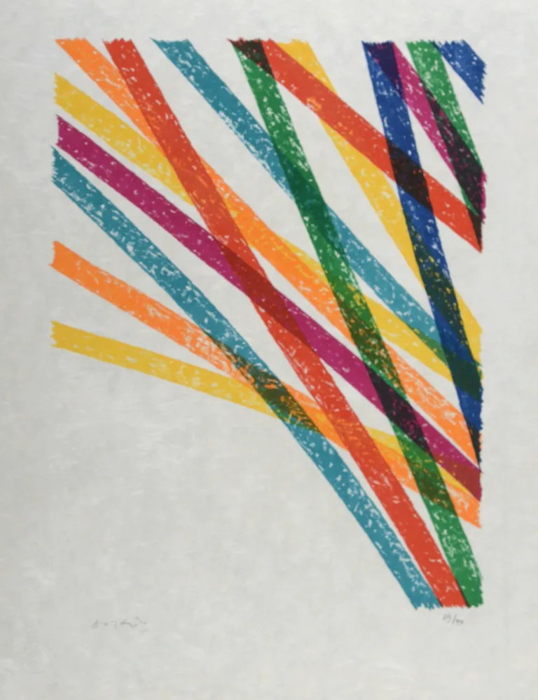 Lithografie Dorazio - Composition (#D), 1976 - Hand-signed