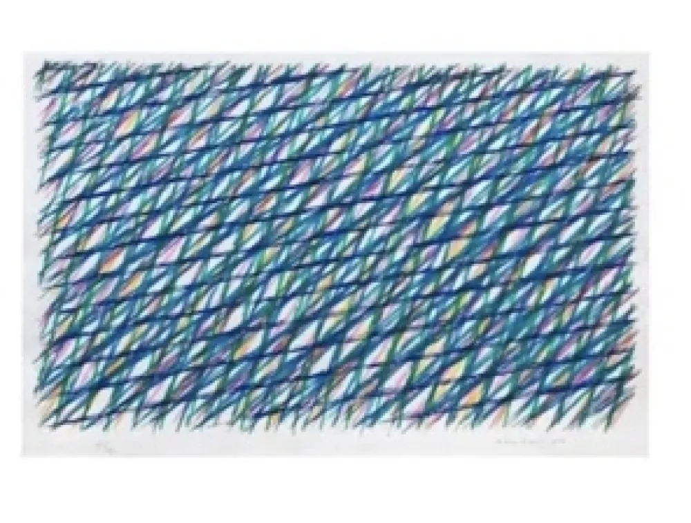 Geen Techniek Dorazio - Composition en bleu