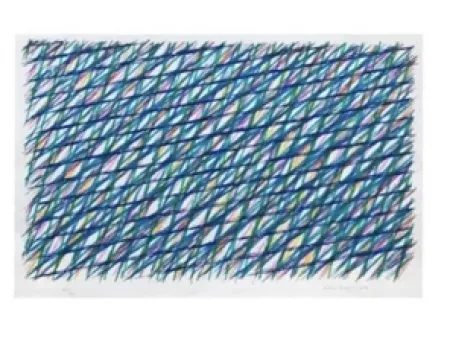 Geen Techniek Dorazio - Composition en bleu