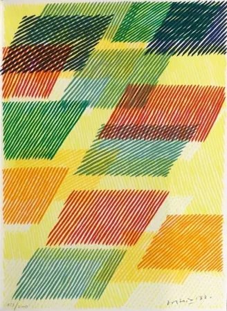 Lithografie Dorazio - Erker-Treffen 4 