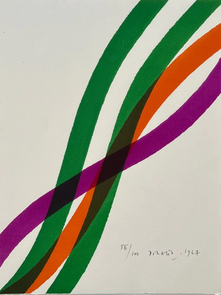 Lithografie Dorazio - Hommage à Hans Arp 