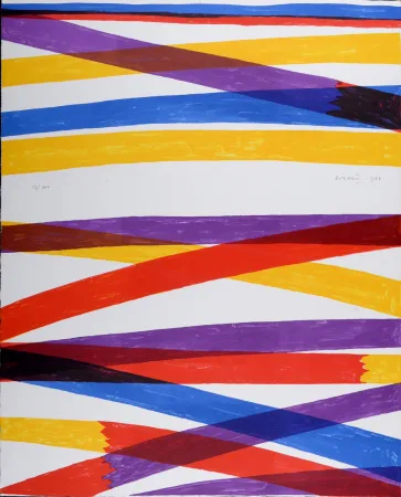 Lithografie Dorazio - Senza Titolo - Hand-signed