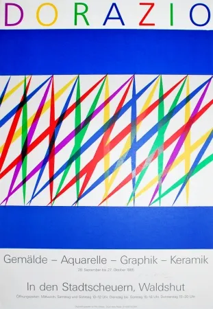 Lithografie Dorazio - Untitled (Exhibition poster)