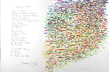 Lithografie Dorazio - Venedig im Regen, 1974 - Hand-signed