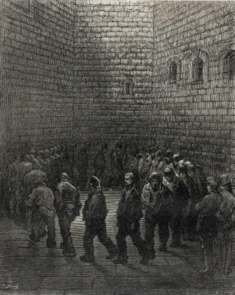 Houtsnede Doré - London - A Pilgrimage