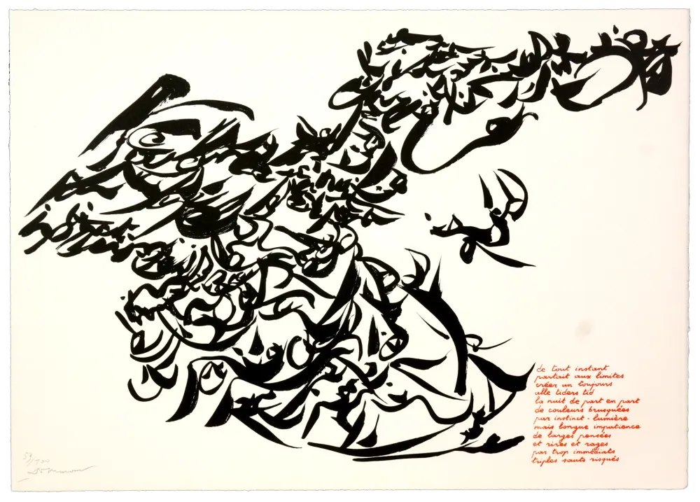 Lithografie Dotremont - Pour Jorn