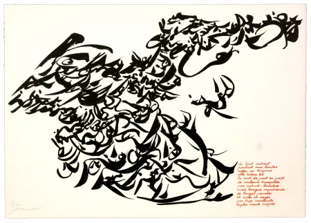 Lithografie Dotremont - Pour Jorn