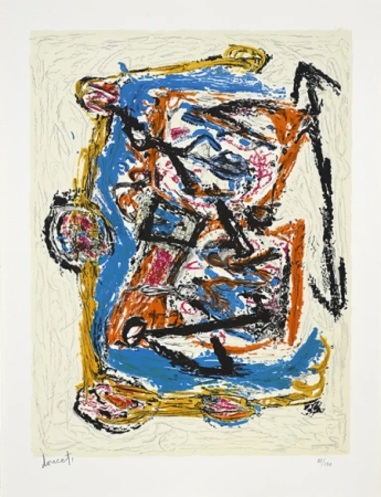 Lithografie Doucet - Croisée familiale