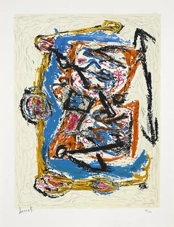 Lithografie Doucet - Croisée familiale