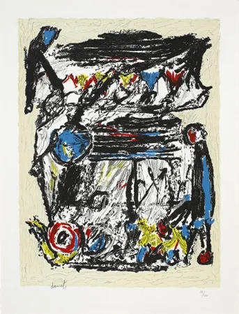 Lithografie Doucet - Croisée familiale