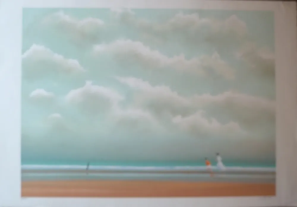 Lithografie Doutreleau - La Plage