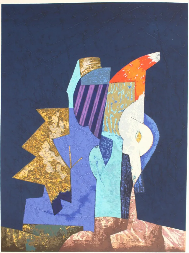 Zeefdruk Dova  - FIGURE NELLA NOTTE