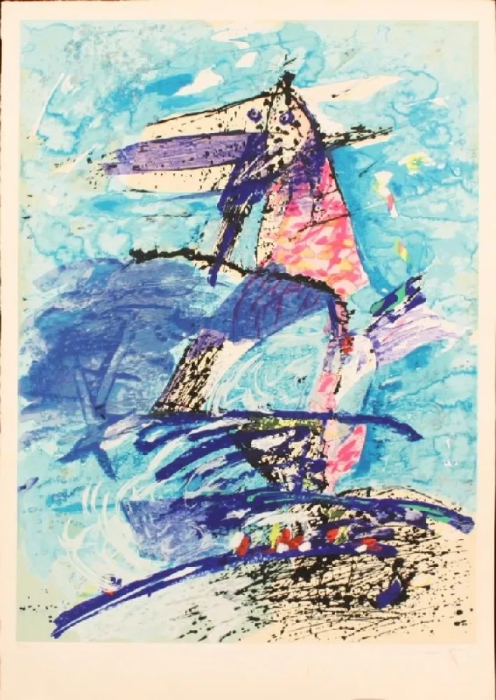 Zeefdruk Dova  - FIGURE NELLA NOTTE